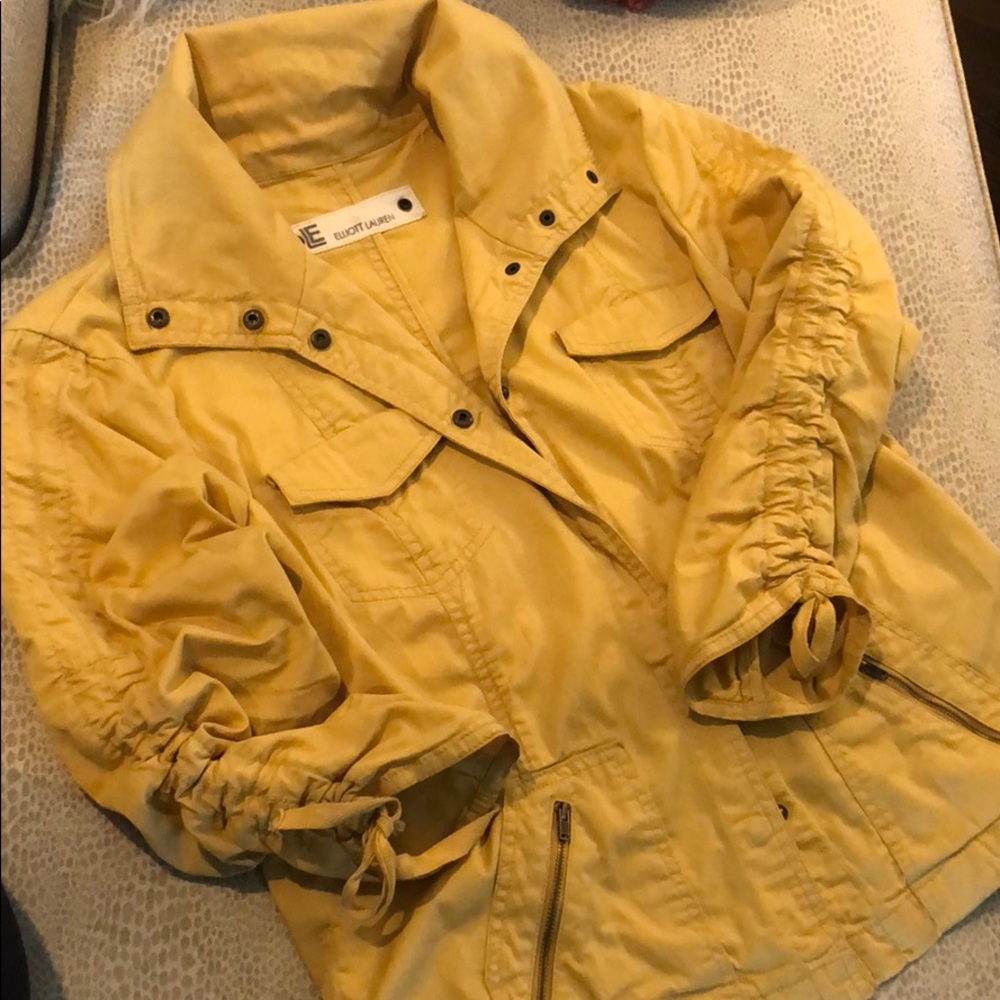 Mustard colored light weight jacket